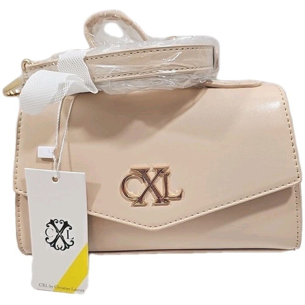 Christian Lacroix Char Crossbody with Top Handle Nude NWT $88.00